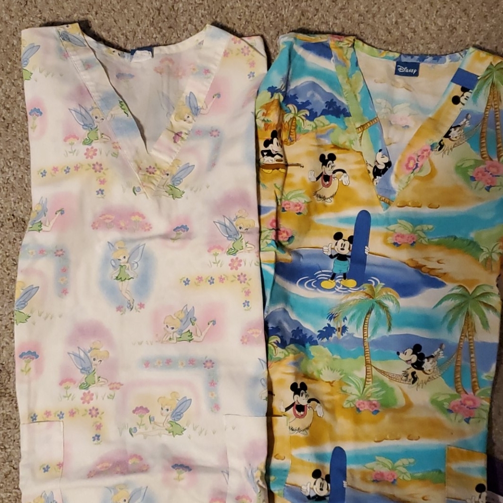 Disney scrub tops